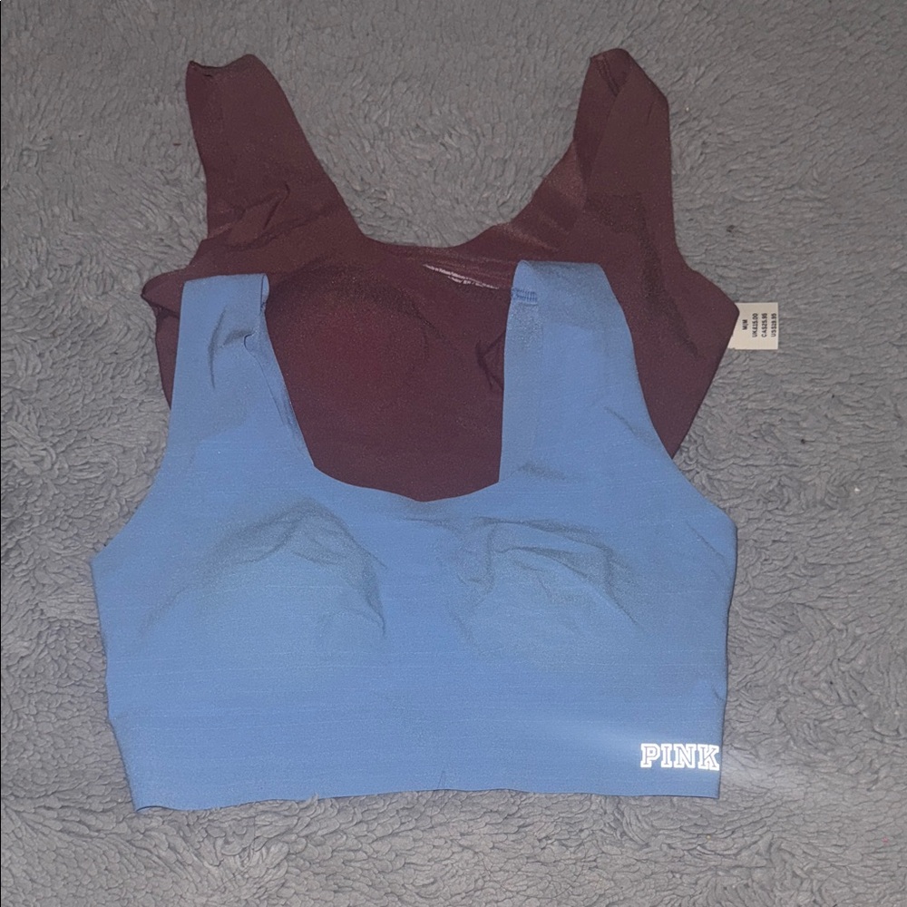 2 Pink Bras never worn! One is NWT! In excellent condition! No underwire Size M